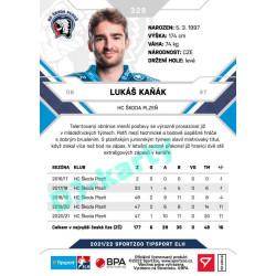 2021/22 Sportzoo TIPSPORT ELH 2. série #329 Lukáš Kaňák