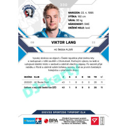 2021/22 Sportzoo TIPSPORT ELH 2. série #330 Viktor Lang