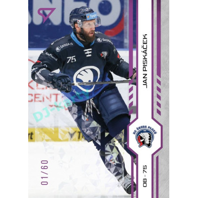 2024/25 Sportzoo ELH 1. serie #205 Jan Piskáček Purple Iceberg xx/60