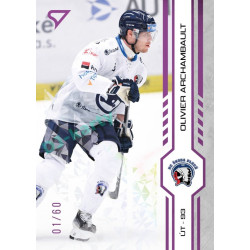 2024/25 Sportzoo ELH 1. serie #208 Olivier Archambault Purple Iceberg xx/60