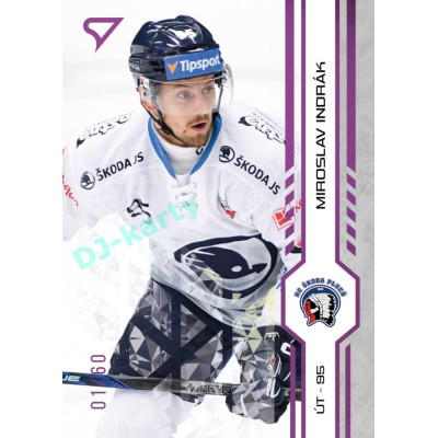 2024/25 Sportzoo ELH 1. serie #210 Miroslav Indrák Purple Iceberg xx/60