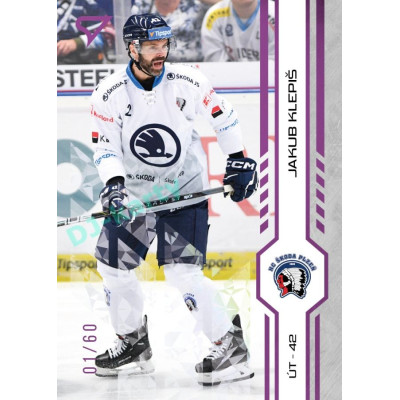 2024/25 Sportzoo ELH 1. serie #211 Jakub Klepiš Purple Iceberg xx/60