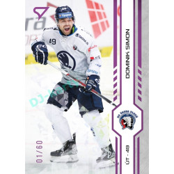 2024/25 Sportzoo ELH 1. serie #215 Dominik Simon Purple Iceberg xx/60
