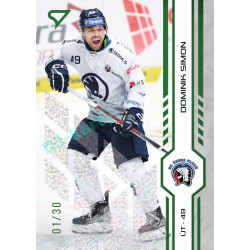 2024/25 Sportzoo ELH 1. serie #215 Dominik Simon Green Glitter xx/30