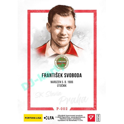 2023 Sportzoo Dekády fotbalové ligy #P-002 František Svoboda Portrét