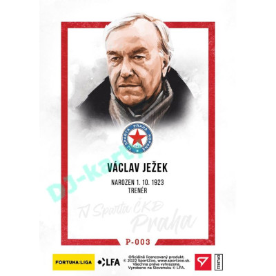 2023 Sportzoo Dekády fotbalové ligy #P-003 Václav Ježek Portrét