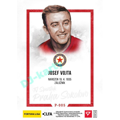 2023 Sportzoo Dekády fotbalové ligy #P-005 Josef Vojta Portrét