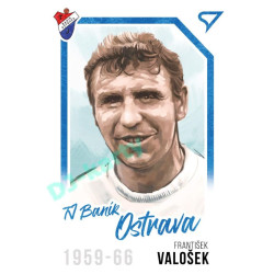 2023 Sportzoo Dekády fotbalové ligy #P-007 František Valošek Portrét