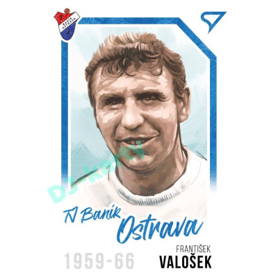 2023 Sportzoo Dekády fotbalové ligy #P-007 František Valošek Portrét