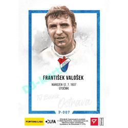 2023 Sportzoo Dekády fotbalové ligy #P-007 František Valošek Portrét