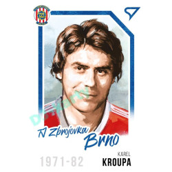 2023 Sportzoo Dekády fotbalové ligy #P-012 Karel Kroupa Portrét