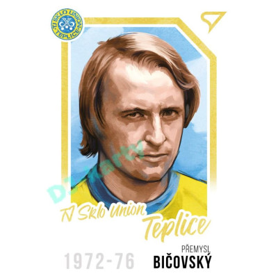 2023 Sportzoo Dekády fotbalové ligy #P-013 Přemysl Bičovský Portrét