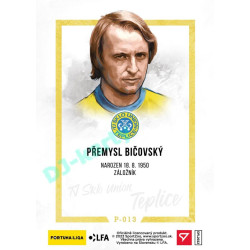2023 Sportzoo Dekády fotbalové ligy #P-013 Přemysl Bičovský Portrét
