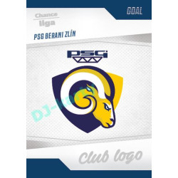 2022/23 Goal Cards Chance Liga 1. série #14 PSG Berani Zlín Club Logo