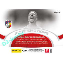 2021/22 Sportzoo Fortuna Liga 2. série #PE-09 Jean-David Beauguel PURE EMOTIONS