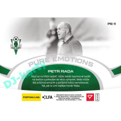 2021/22 Sportzoo Fortuna Liga 2. série #PE-11 Petr Rada PURE EMOTIONS
