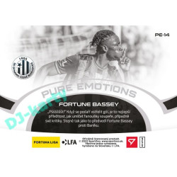 2021/22 Sportzoo Fortuna Liga 2. série #PE-14 Fortune Bassey PURE EMOTIONS