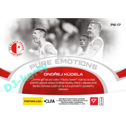 2021/22 Sportzoo Fortuna Liga 2. série #PE-17 Ondřej Kúdela PURE EMOTIONS