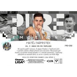 2024/25 Sportzoo Chance Liga 2. série #PE-09 Matěj Náprstek Pure Emotions - 3D