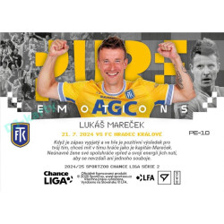2024/25 Sportzoo Chance Liga 2. série #PE-10 Lukáš Mareček Pure Emotions - 3D