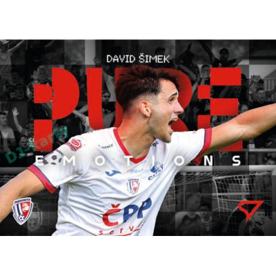2024/25 Sportzoo Chance Liga 2. série #PE-14 David Šimek Pure Emotions - 3D
