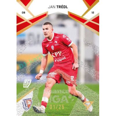 2024/25 Sportzoo Chance Liga 2. série #312 Jan Trédl Gold Glitter xx/25