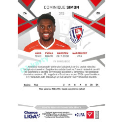 2024/25 Sportzoo Chance Liga 2. série #315 Dominique Simon