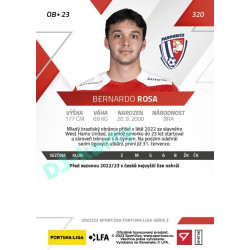 2022/23 Sportzoo Fortuna Liga 2. série #320 Bernardo Rosa