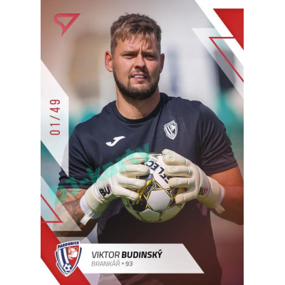 2022/23 Sportzoo Fortuna Liga 2. série #316 Viktor Budinský Red xx/49