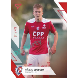 2022/23 Sportzoo Fortuna Liga 2. série #321 Václav Svoboda Red xx/49