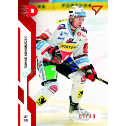 2022/23 Sportzoo ELH 2. série #301 Tomáš Vondráček Red xx/49