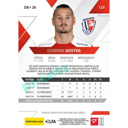 2022/23 Sportzoo Fortuna Liga 1. série #129 Dominik Kostka