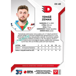 2022/23 Sportzoo ELH Extended #EX-40 Tomáš Zeman