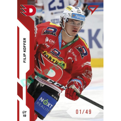 2022/23 Sportzoo ELH 1. série #099 Filip Koffer Red xx/49