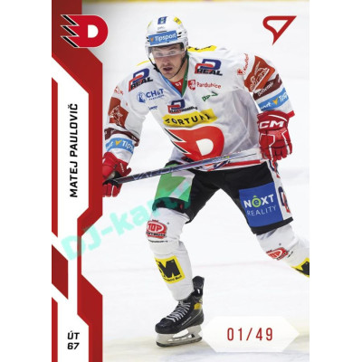 2022/23 Sportzoo ELH 1. série #102 Matej Paulovič Red xx/49