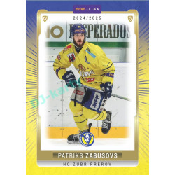 2024/25 Goal Cards Maxa liga 1. série #PRE-11 Patriks Zabusovs Parallel 1of40