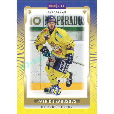 2024/25 Goal Cards Maxa liga 1. série #PRE-11 Patriks Zabusovs Parallel 1of40