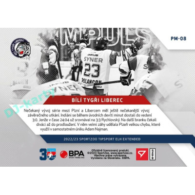 2022/23 Sportzoo ELH Extended #PM-08 Bílí Tygři Liberec Play Off Moments