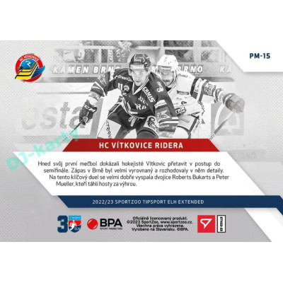 2022/23 Sportzoo ELH Extended #PM-15 HC Vítkovice Ridera Play Off Moments