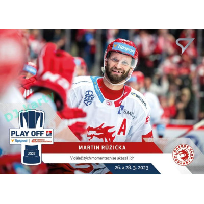 2022/23 Sportzoo ELH Extended #PM-16 Martin Růžička Play Off Moments