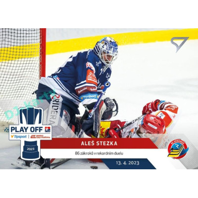 2022/23 Sportzoo ELH Extended #PM-19 Aleš Stezka Play Off Moments