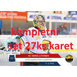 2022/23 Sportzoo ELH Extended kompletní set 27ks karet Play Off Moments