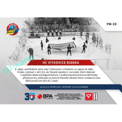 2022/23 Sportzoo ELH Extended #PM-20 HC Vítkovice Ridera Play Off Moments
