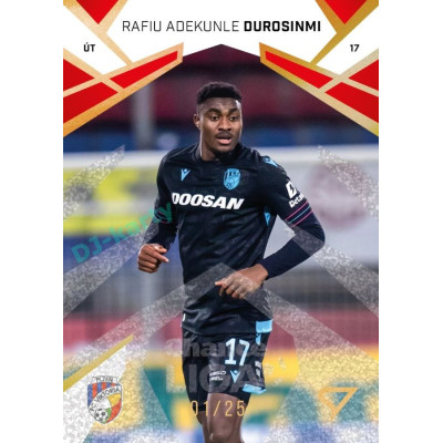 2024/25 Sportzoo Chance Liga 2. série #230 Rafiu Adekunle Durosinmi Gold Glitter xx/25