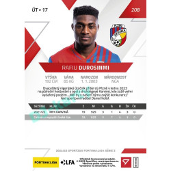 2022/23 Sportzoo Fortuna Liga 2. série #208 Rafiu Durosinmi