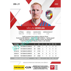 2022/23 Sportzoo Fortuna Liga 2. série #200 Václav Jemelka