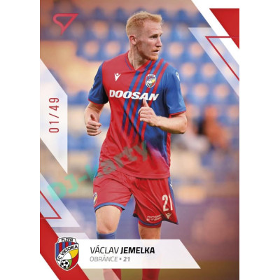 2022/23 Sportzoo Fortuna Liga 2. série #200 Václav Jemelka Red xx/49