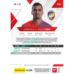 2022/23 Sportzoo Fortuna Liga 1. série #008 Carlos E. L. Cruz Cadu PROMO