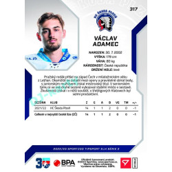 2022/23 Sportzoo ELH 2. série #317 Václav Adamec