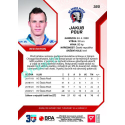 2022/23 Sportzoo ELH 2. série #320 Jakub Pour Red xx/49